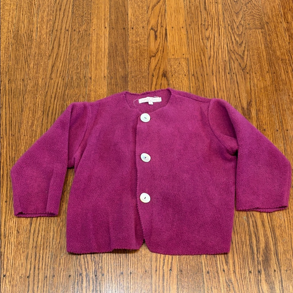 Sepetit Paris Magenta Fleece Jacket – Girls 4 – Boutique European Chic